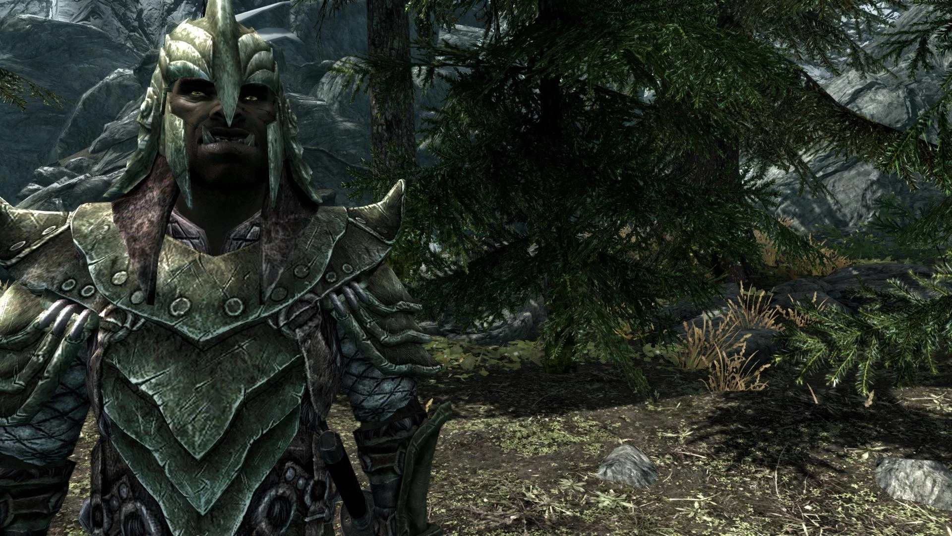 2k Green Male Orcish Armor At Skyrim Nexus Mods And