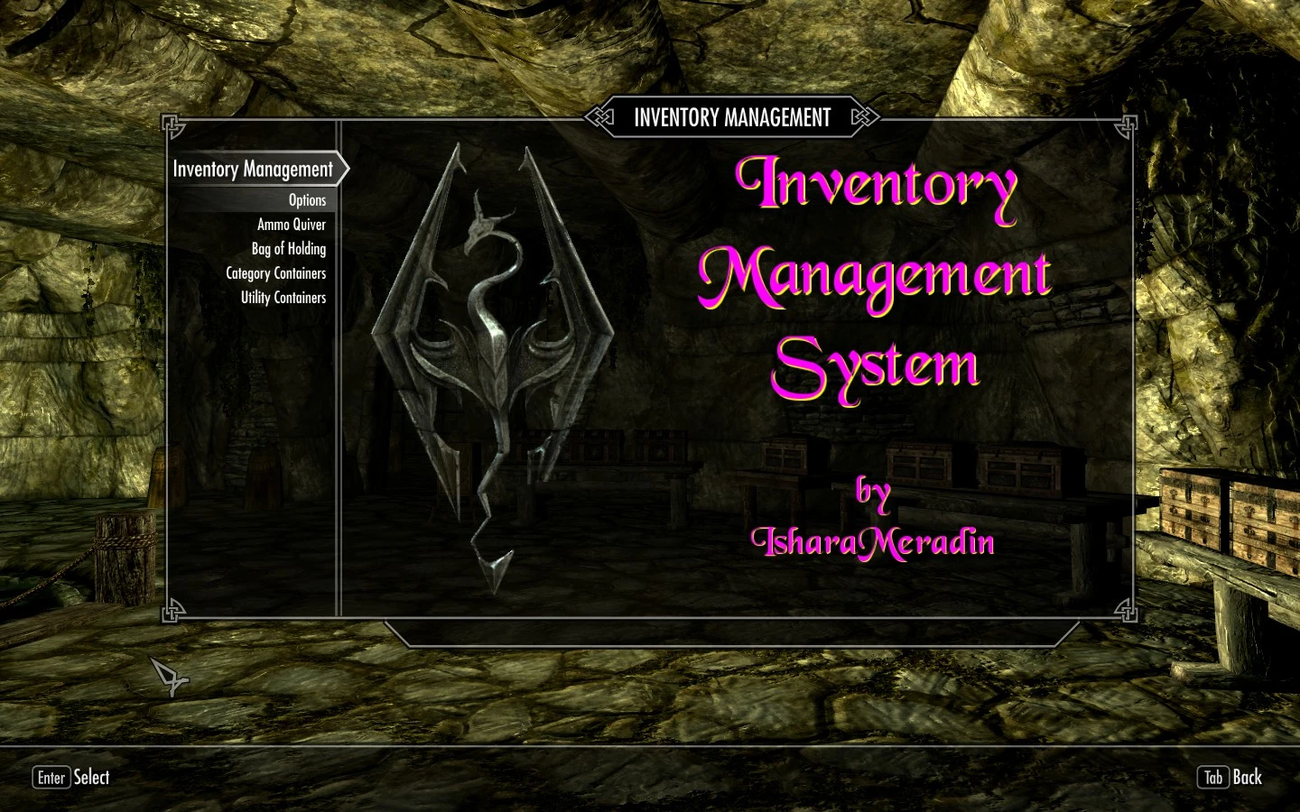 skyrim better inventory mod