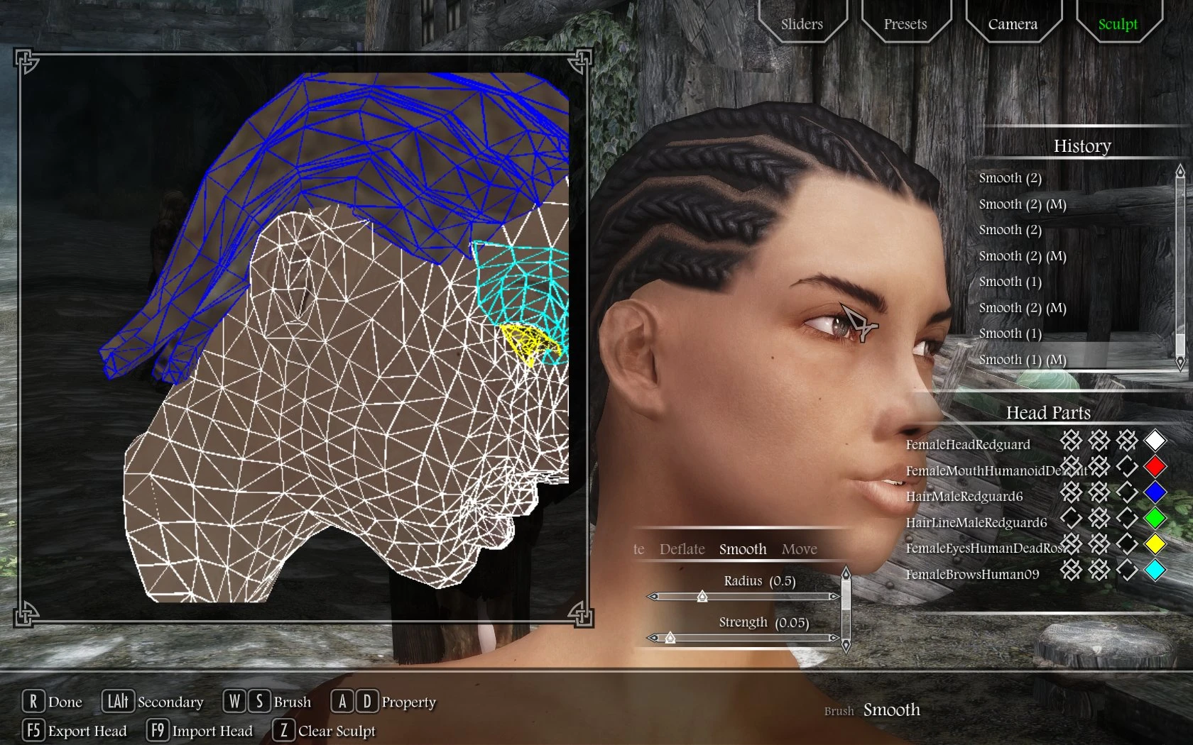 skyrim how to change npc hair