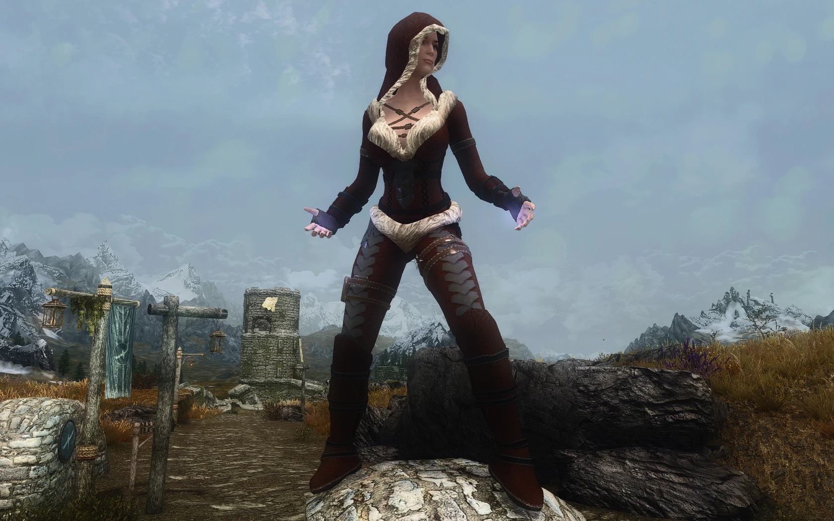 Leatherbound Huntress Redone At Skyrim Nexus Mods And Community