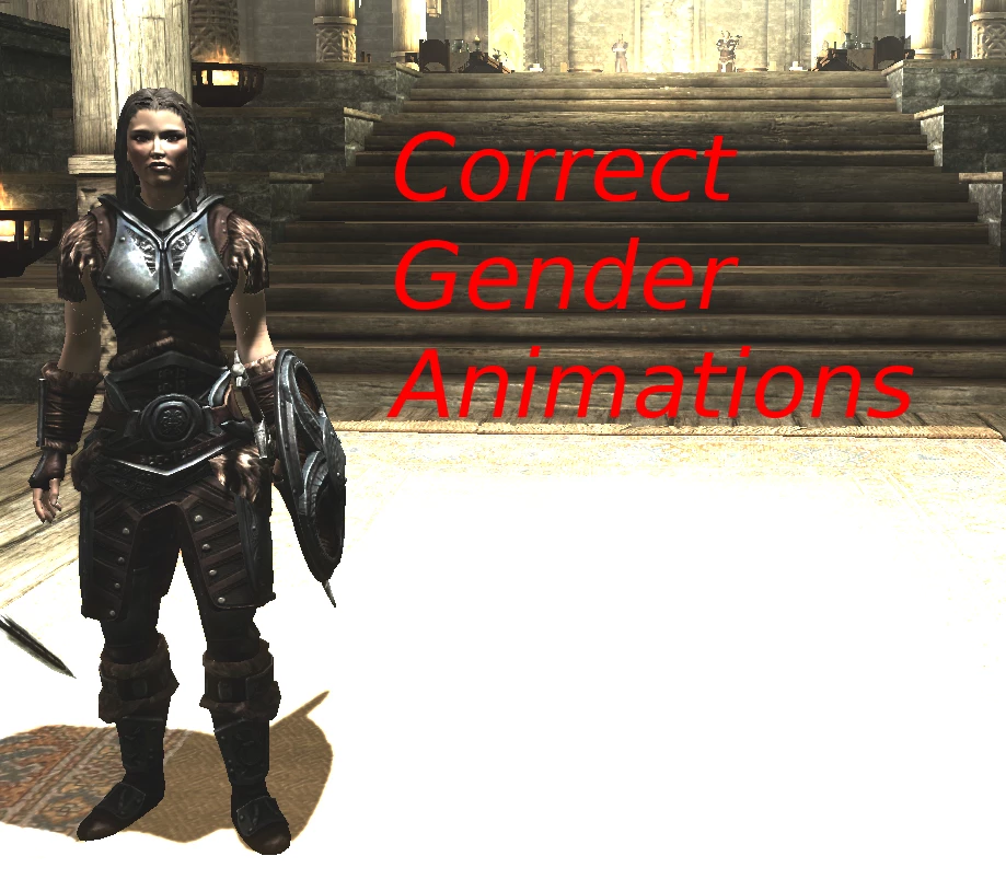 Correct Gender Animations Legendary Edition at Skyrim Nexus Mods