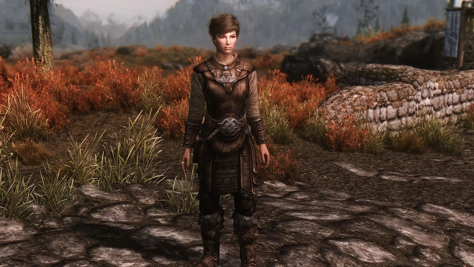 skyrim female fur armor mod