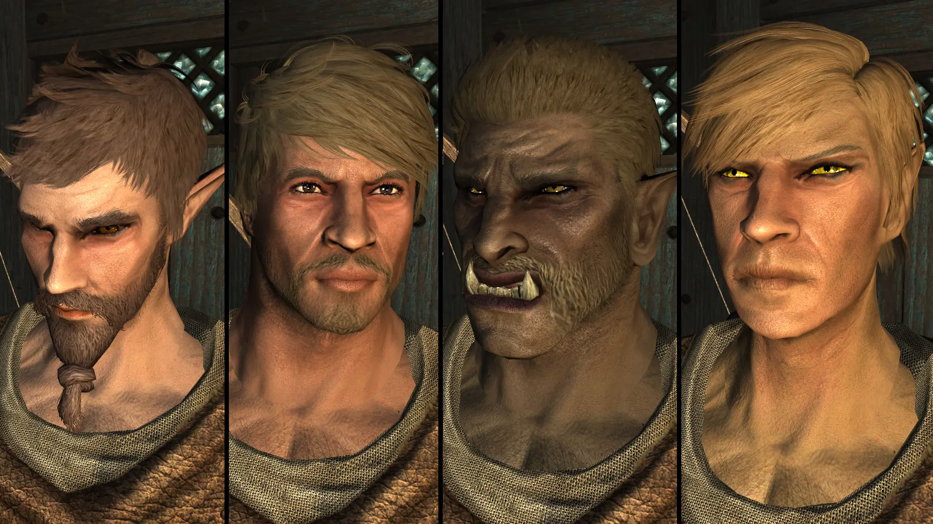 skyrim male hair mods