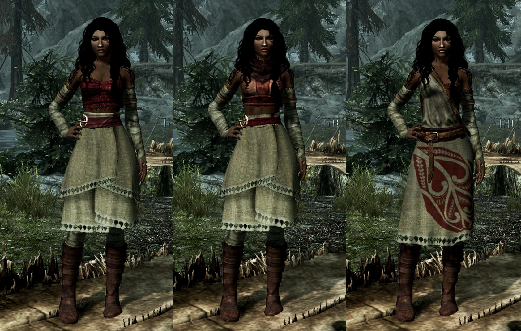 Mashup Tribe Dresses Unp 2 0 At Skyrim Nexus Mods And Community
