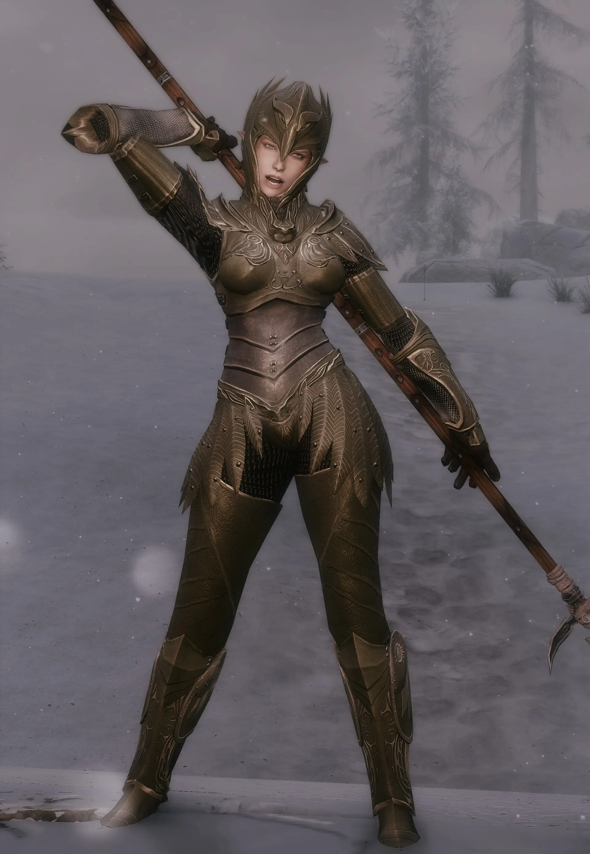 Truly Light Elven Armor Female Replacer Standalone At Skyrim Nexus Mods And Community