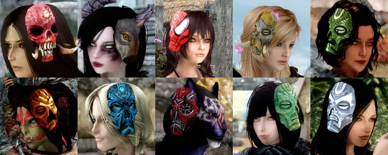 Side Dragon Priest Masks - SDPM SE at Skyrim Special Edition Nexus - Mods and