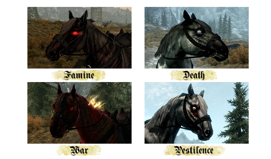 spørge flydende heldig The Four Horses of the Apocalypse at Skyrim Nexus - Mods and Community