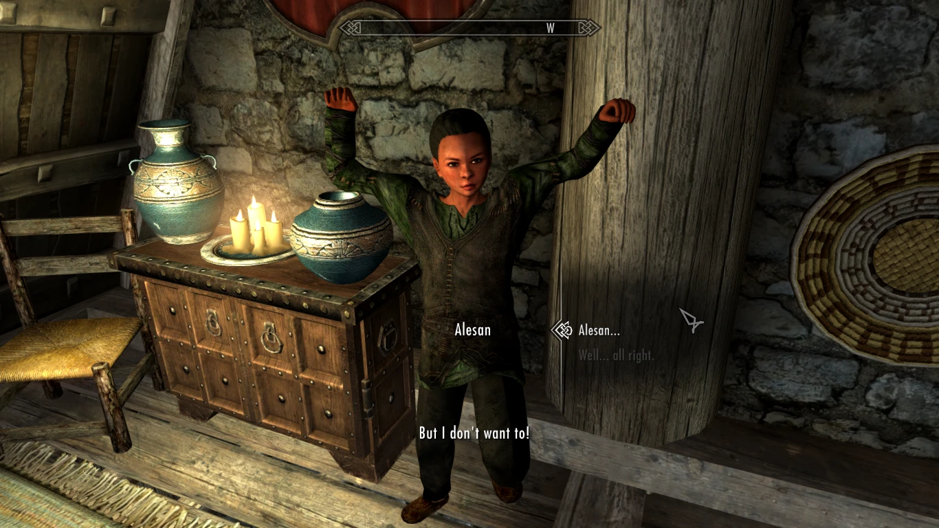 skyrim special edition playable child