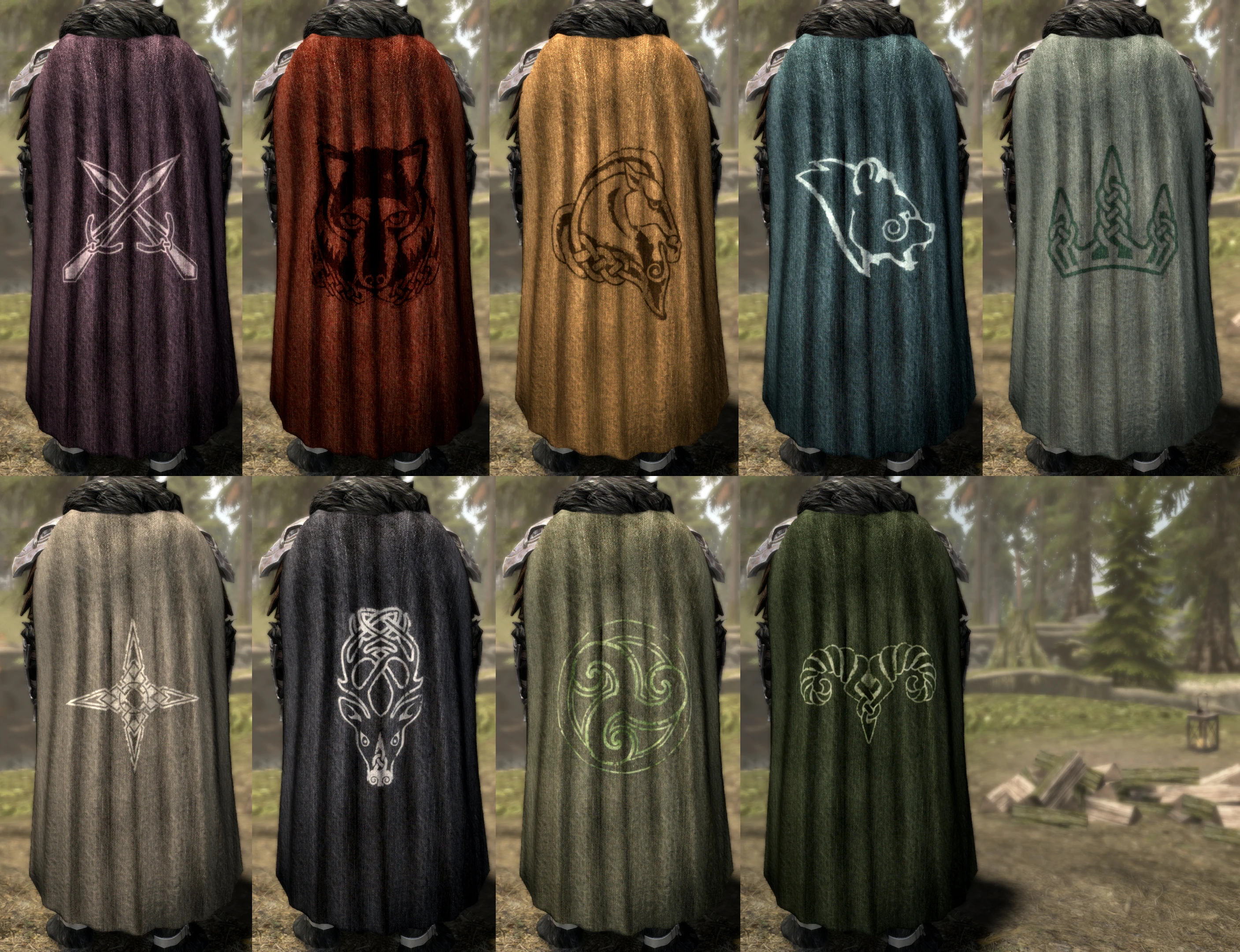 skyrim cloaks and capes mod