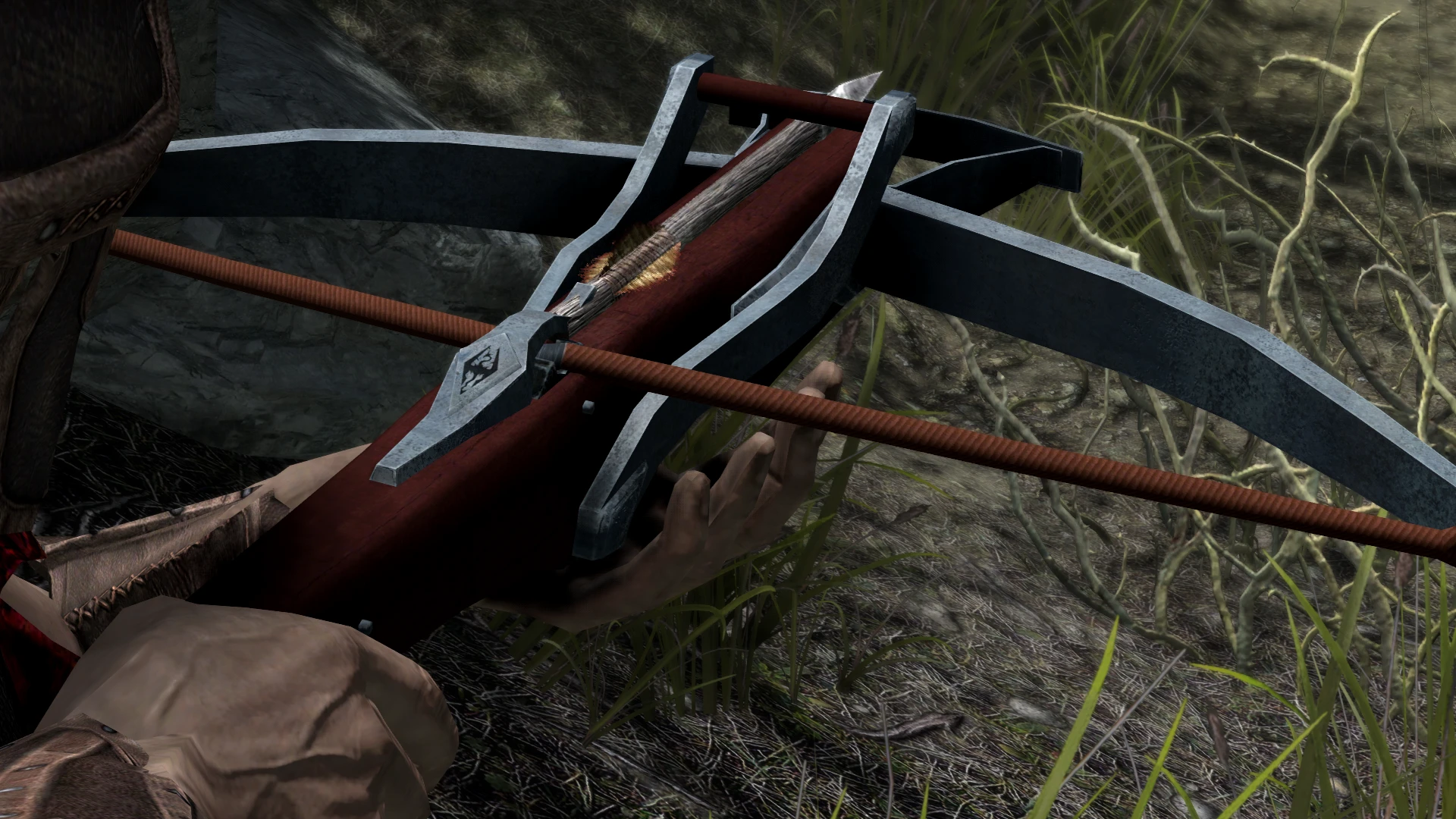 skyrim crossbow equipped