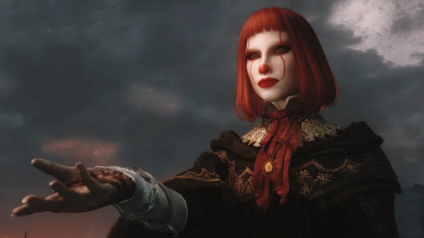 It 2017 Pennywise Warpaint And Female Racemenu Preset At Skyrim Nexus Mods And Community