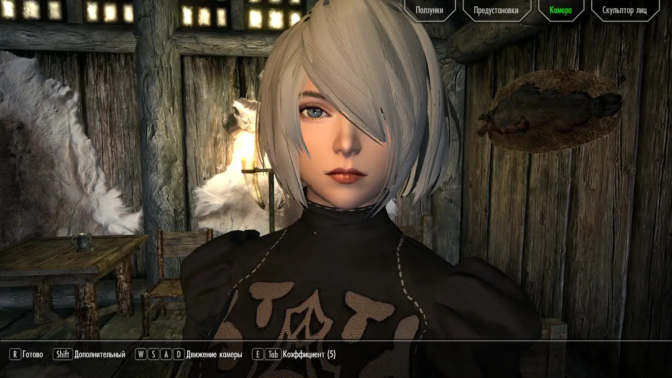 Yorha (2B) - Face preset and head model (Racemenu - Only for race Nords