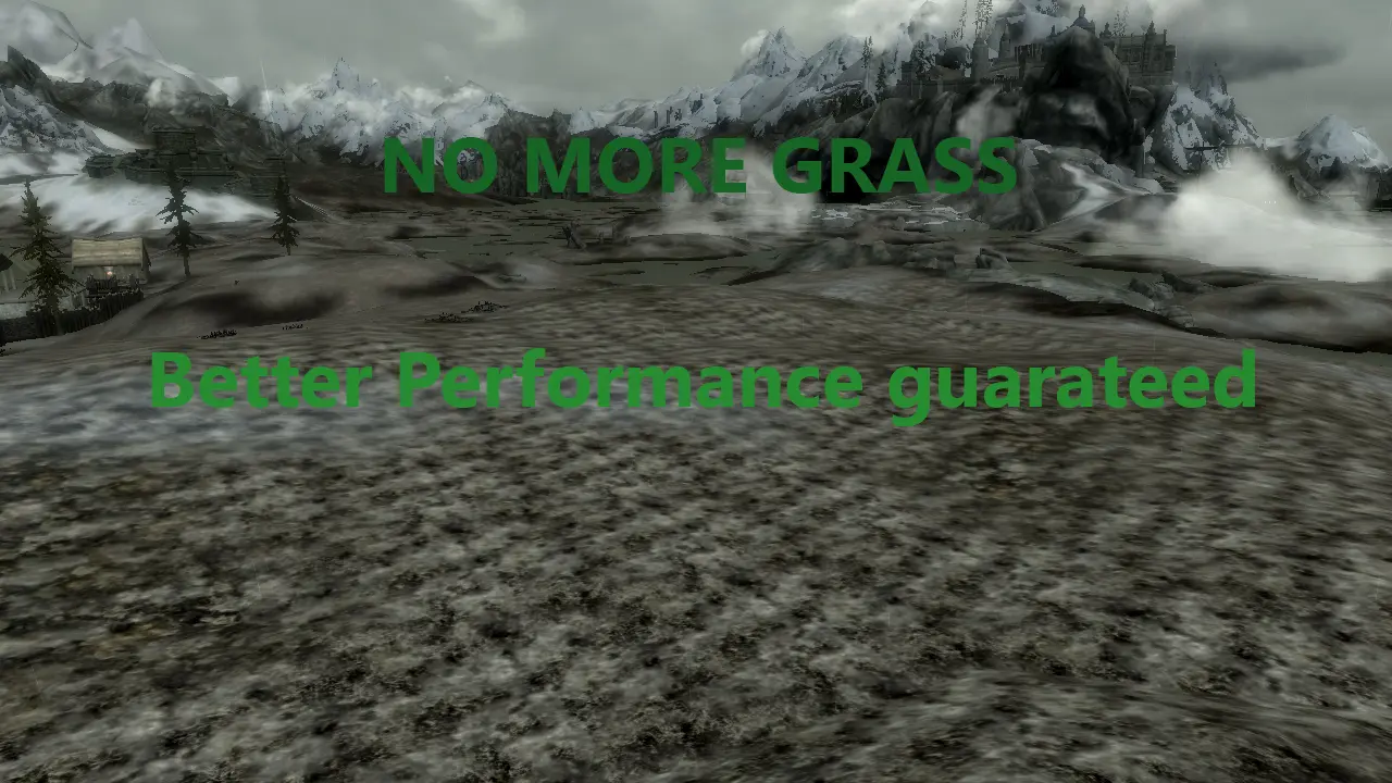 skyrim best performance grass mod