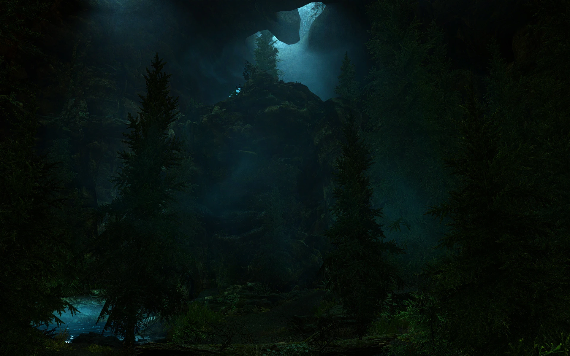 Shadow Green Cavern without ambient fog - using this mod. 