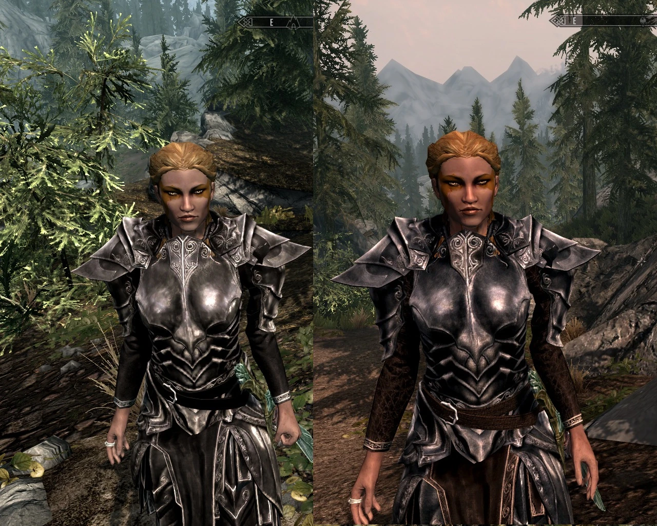 Skyrim female armor ebony