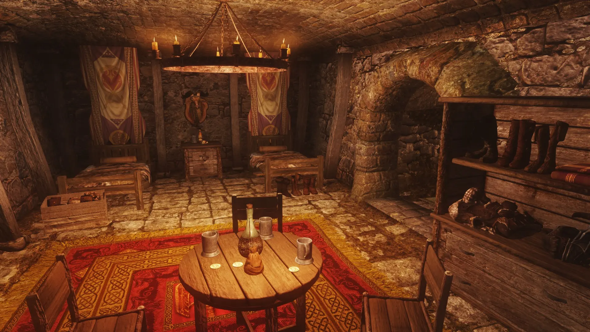 Treasure room. Ragged Flagon Skyrim. Комната с сокровищами. Комната для трофеев Skyrim. Комната с сокровищами арт.