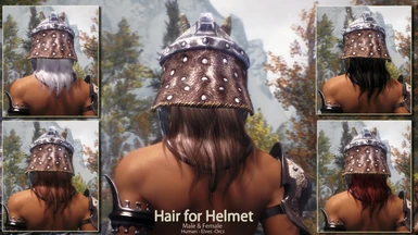 Female Wigs for helmet and hats v_1_0