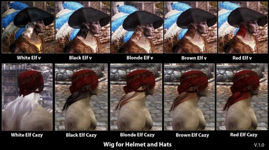 Male Wigs for helmet and hats v_1_0