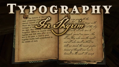 Typography for Skyrim