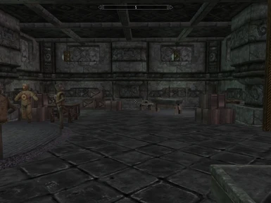 2nd smithing area with storage crates and practice area
