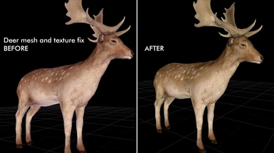 Deer mesh and texture fix