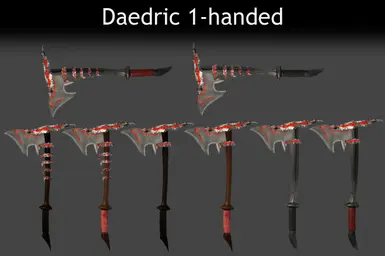 Daedric 1-handed variants