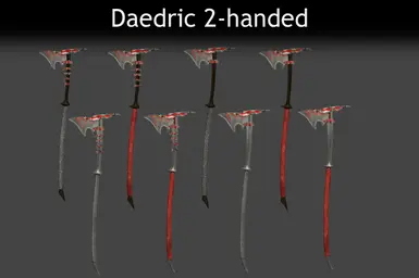 Daedric 2-handed variants