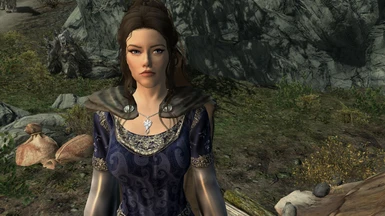 With Elven Dress and Evenstar necklace.