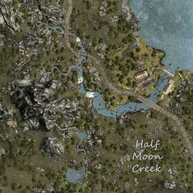 Half Moon Creek - map