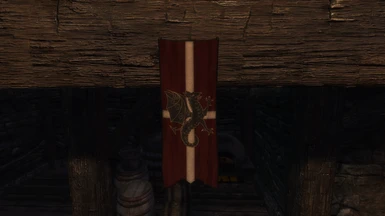 The Four Shields Tavern Interior - Dragon Bridge Banner