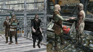 Fully compatible with the Diverse Skyrim mod