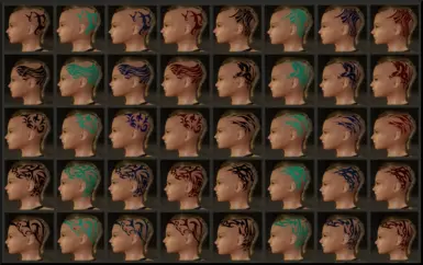 Orc Vanilla Hair 40 Variations