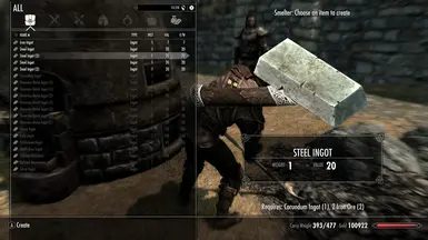 1 Corundum Ingot, 2 Iron Ore