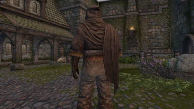 in-game view with mage hood (male)