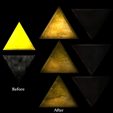 Triforce Pieces each now with unique texture