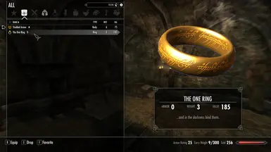 the one ring mod skyrim the one ring mod skyrim