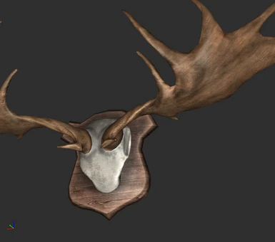 Optional mounted antlers