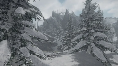 Heavy snow Pines from DLCs