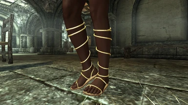 Golden Gladiator Sandals