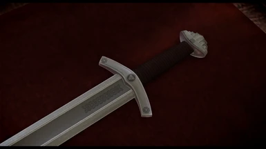 Engraved sword