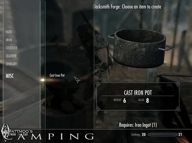 Smithing me a cooking pot