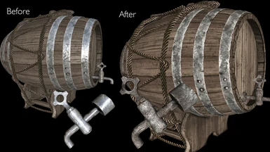 Meal Barrels - Proper normal maps and optimized textures patch
