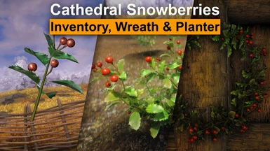 Cathedral LE Snowberries - Inventory - Wreath - Hearthfires Planter