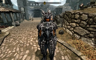 Alduins Scale Armor Crown Helmet with Male Armor Swapped