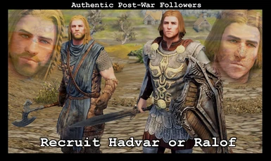 Authentic Civil War Followers Hadvar and Ralof - With final battle scene extension