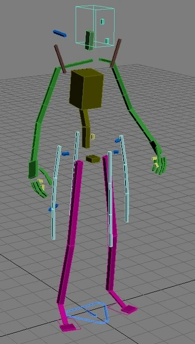 3DS max Skeleton - CAT system with Z axis orientation