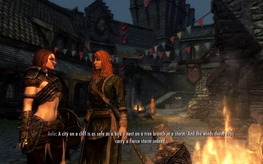 Aela does not consider Solitude a safe town