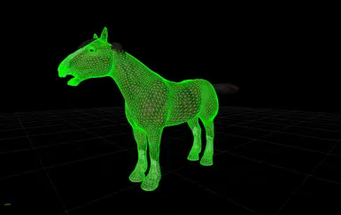 Higher Poly Horse Mesh