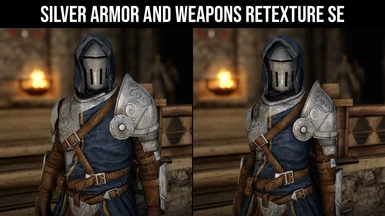 Silver Armor and Weapons Retexture LE