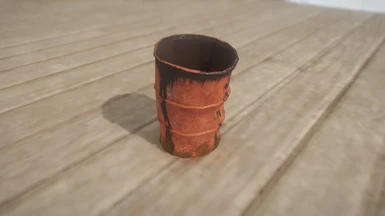 Barrel 14 - Rusty and Oil Stained Oil Barrel (Sunbox Games)